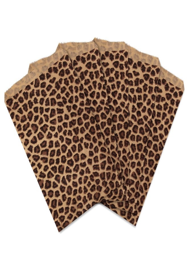 Ikee Design 200 Pcs of 6 X 9 Inch Flat Plain Prints Paper or Patterned Kraft Bags for Candy, Cookies, Merchandise, Party Favors, Gift, Small Paper Bags, Leopard Pattern - Image 5